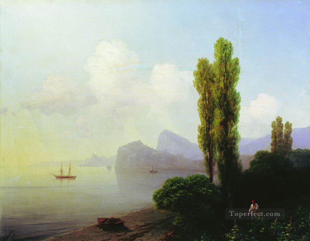 スダク湾の眺め 1879 ロマンチックなイワン・アイヴァゾフスキー ロシア油絵